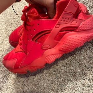 Red Nike huaraches